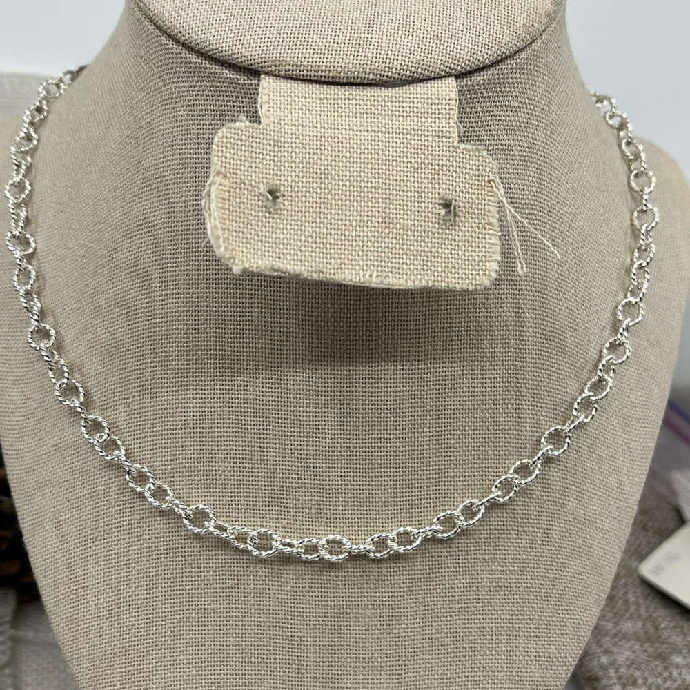 Vintage Piercing Pagoda 925 Sterling Silver 16” Necklace - Picture 4 of 16